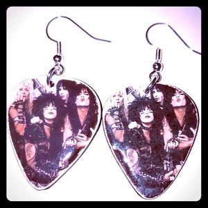 MOTLEY CRUE GUITAR PICK EARRINGS